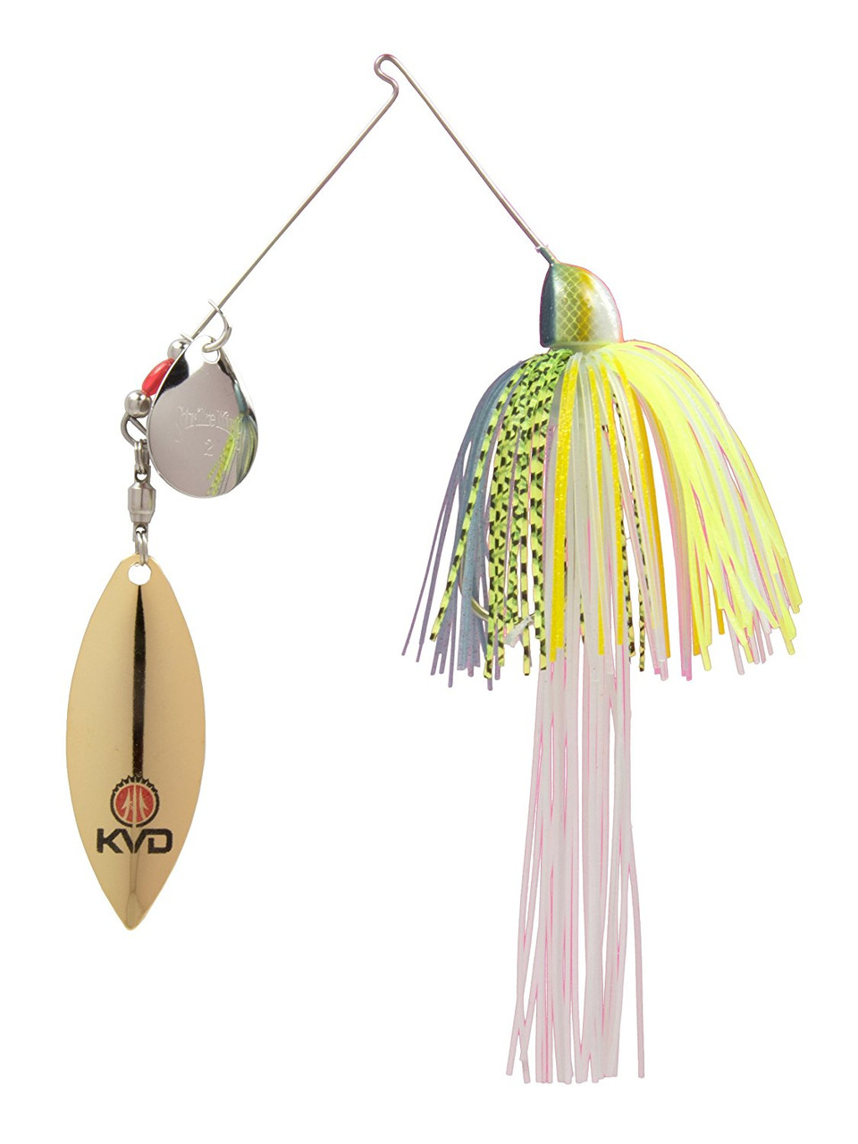 Strike King KVD Spinnerbait, 1/2 Oz, Chartreuse Sexy Shad - FSB12WW-538SG