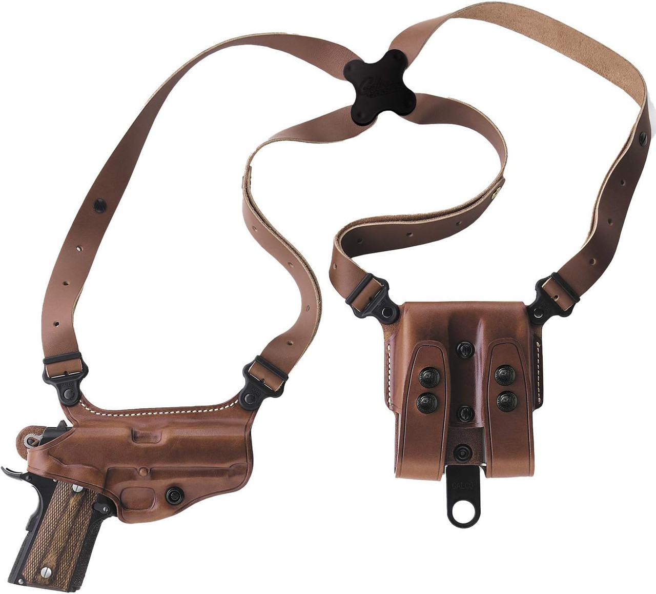 Galco Miami Classic Shoulder Holster System Tan Compatible with 3"-5" 1911