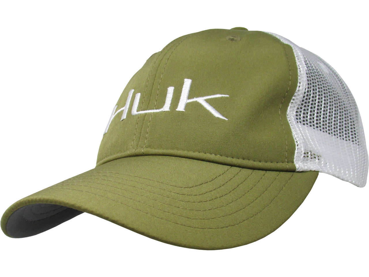 Huk Logo Trucker Cap Hat, Marine Olive Drab - H3000145-MOD