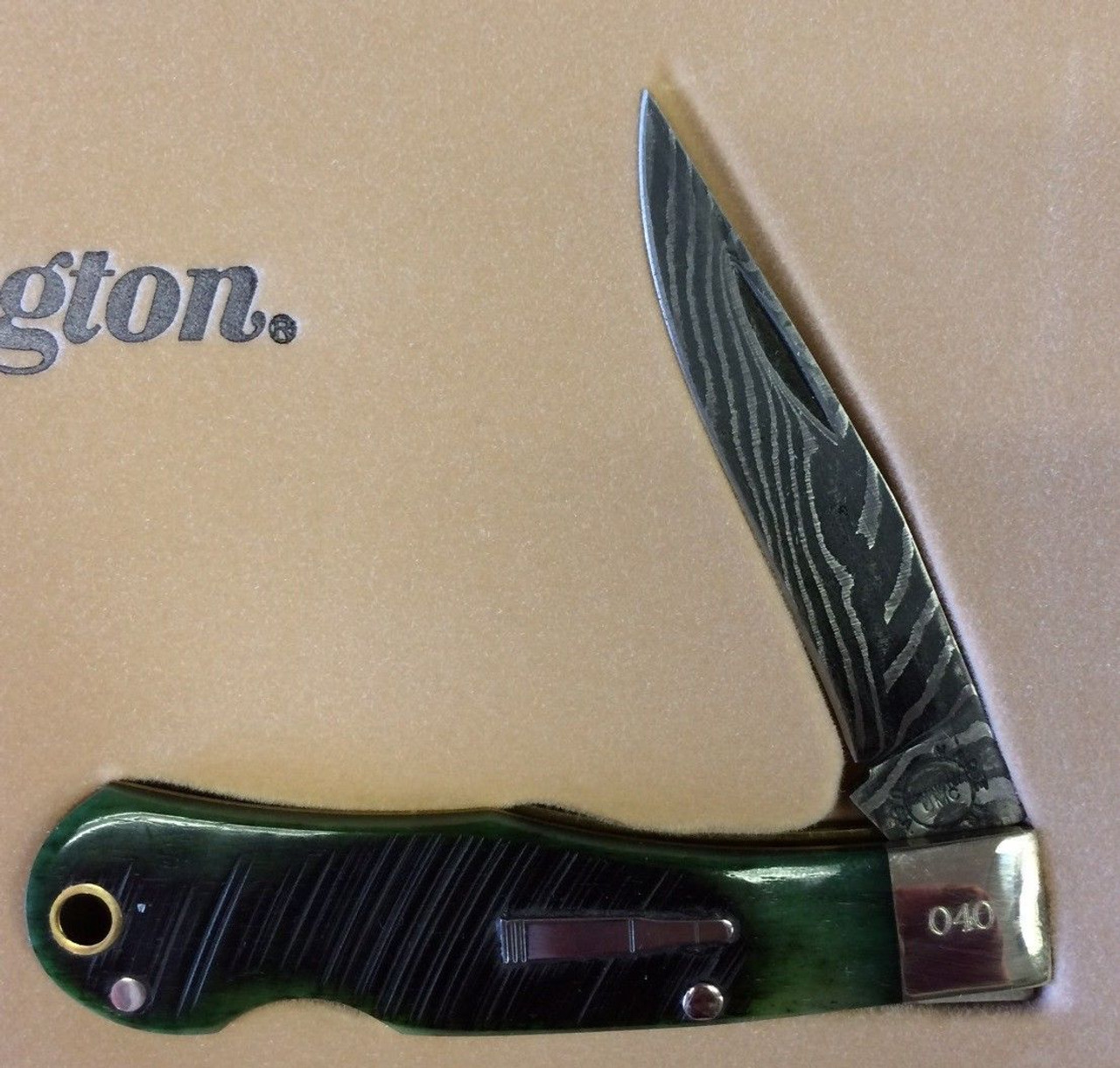 Remington 2014 Bullet Knife The Forrester Jr. Damascus Only 150 Made, 19147