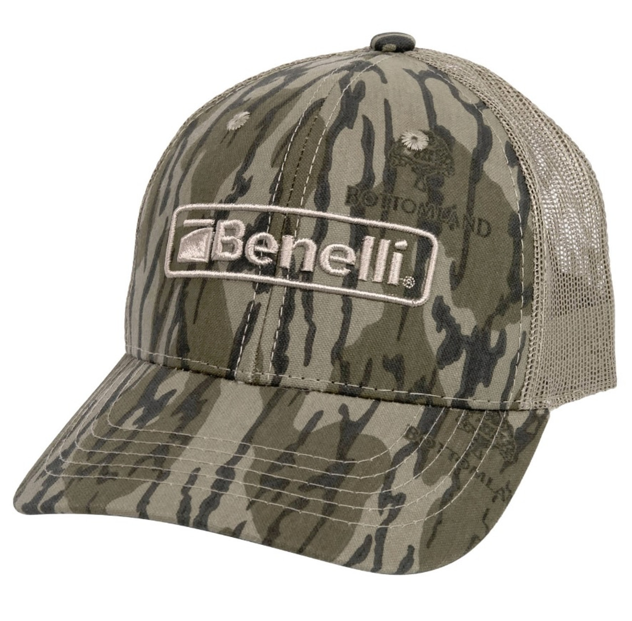 bottomland camo trucker hat