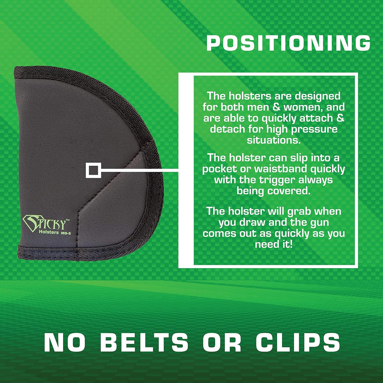 Sticky Holsters MD-5 Ruger - LCR SP101 S&W - J Frames Taurus