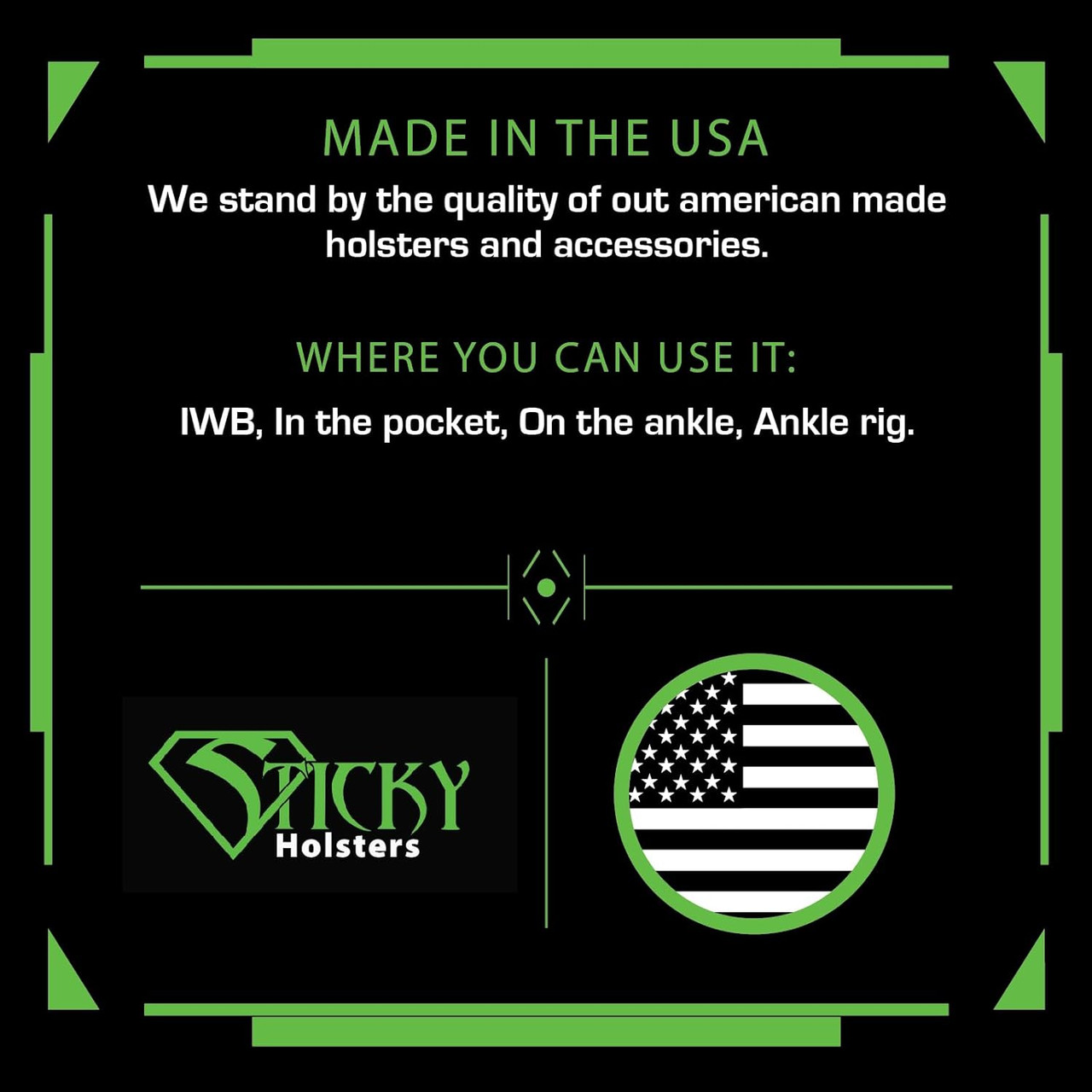 Sticky Holsters MD-5 Ruger - LCR SP101 S&W - J Frames Taurus