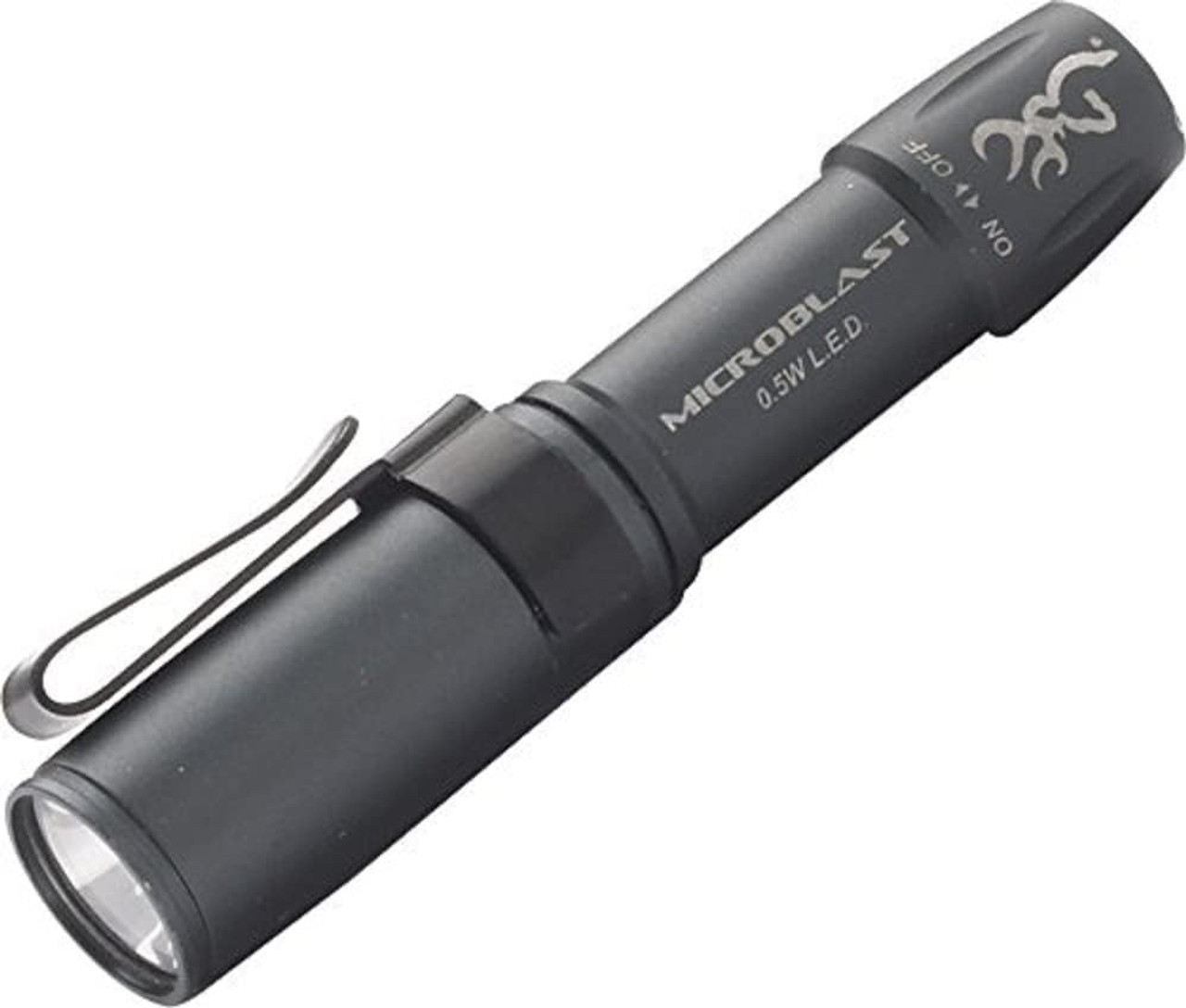 Browning Microblast High Output LED Flashlight Black 3712114 Browning Microblast High Output LED Flashlight Black 3712114