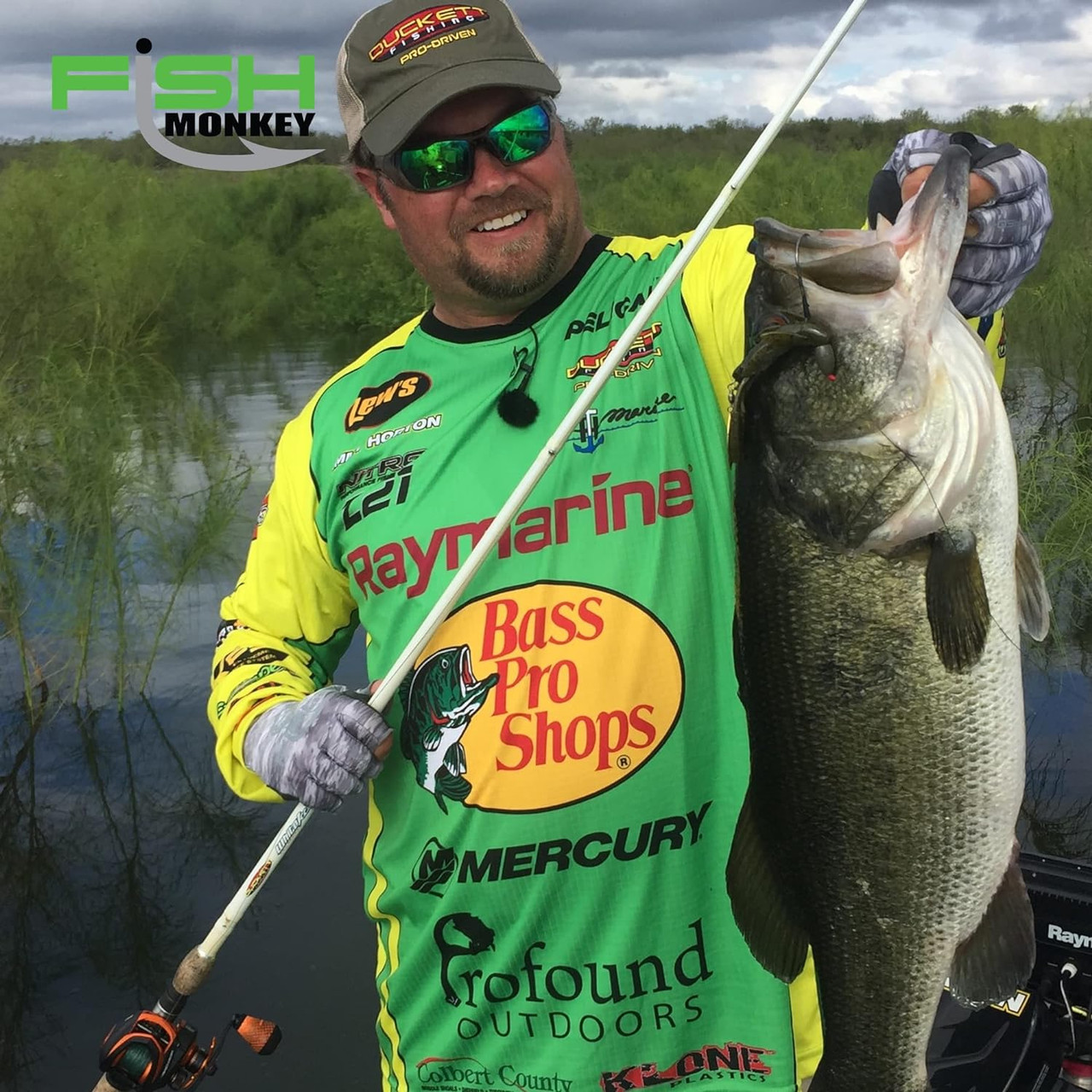 Fish Monkey Gloves Half Finger Guide Glove, Grey Water, MD