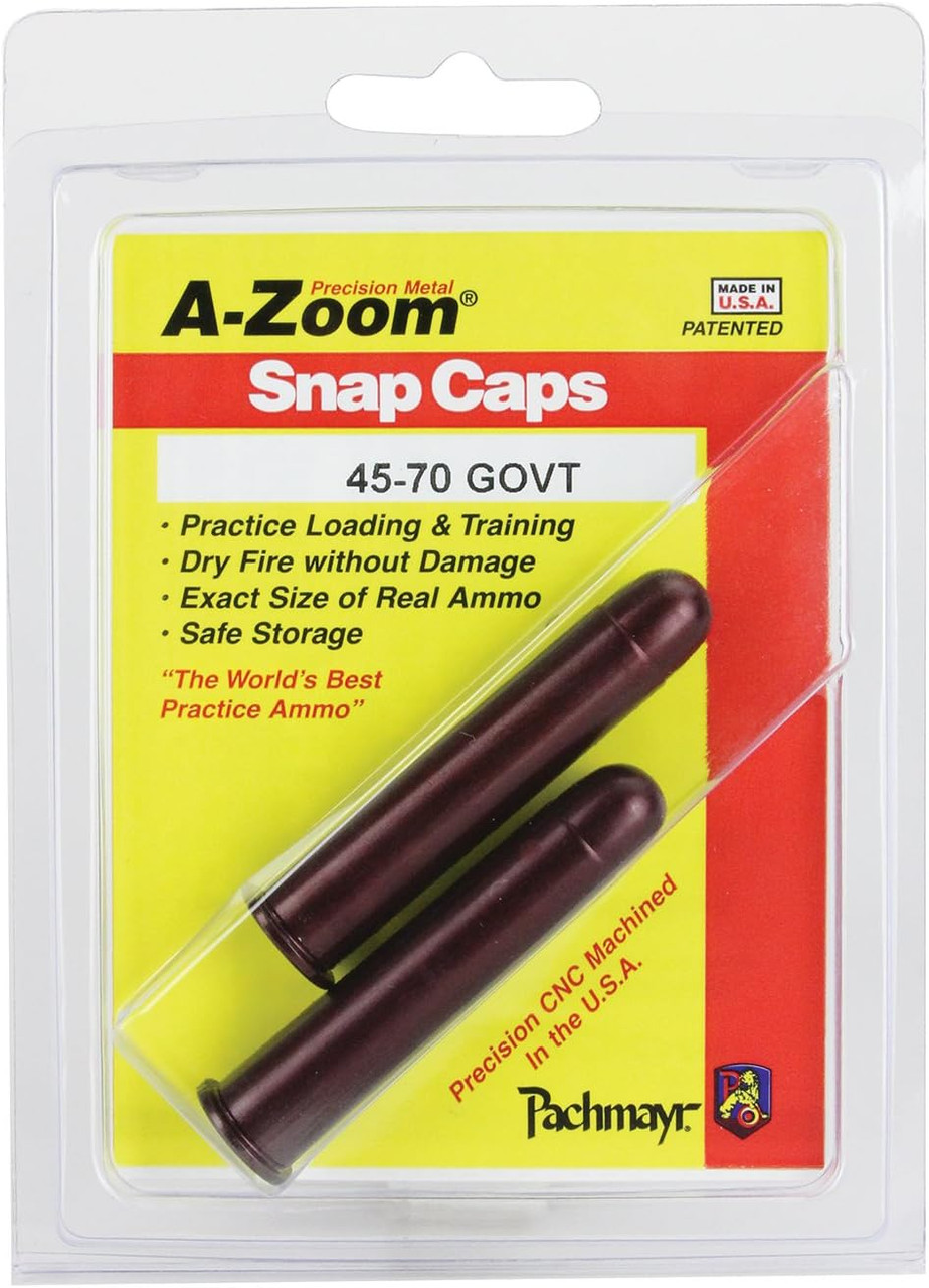 A-Zoom 45-70 Government Precision Metal Safety Snap Caps 2 Pack 12231