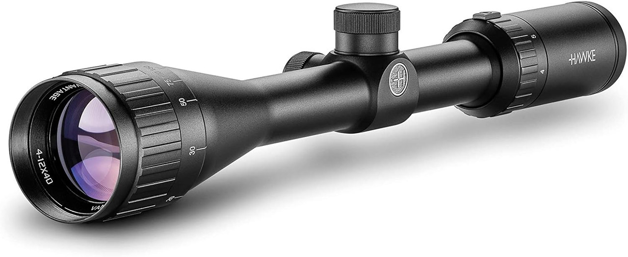 Hawke Optics Vantage 4-12x40 Mil Dot Rifle Scope, Black 1/4 MOA - 14141