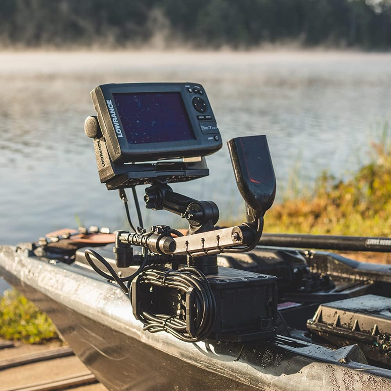 YakAttack Fish Finder Mount Lock N Load System, Large - FFP-1003