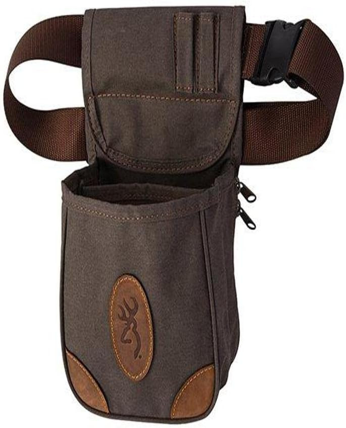 Browning Lona Canvas/Leather Shell Pouch, Flint - 121388692