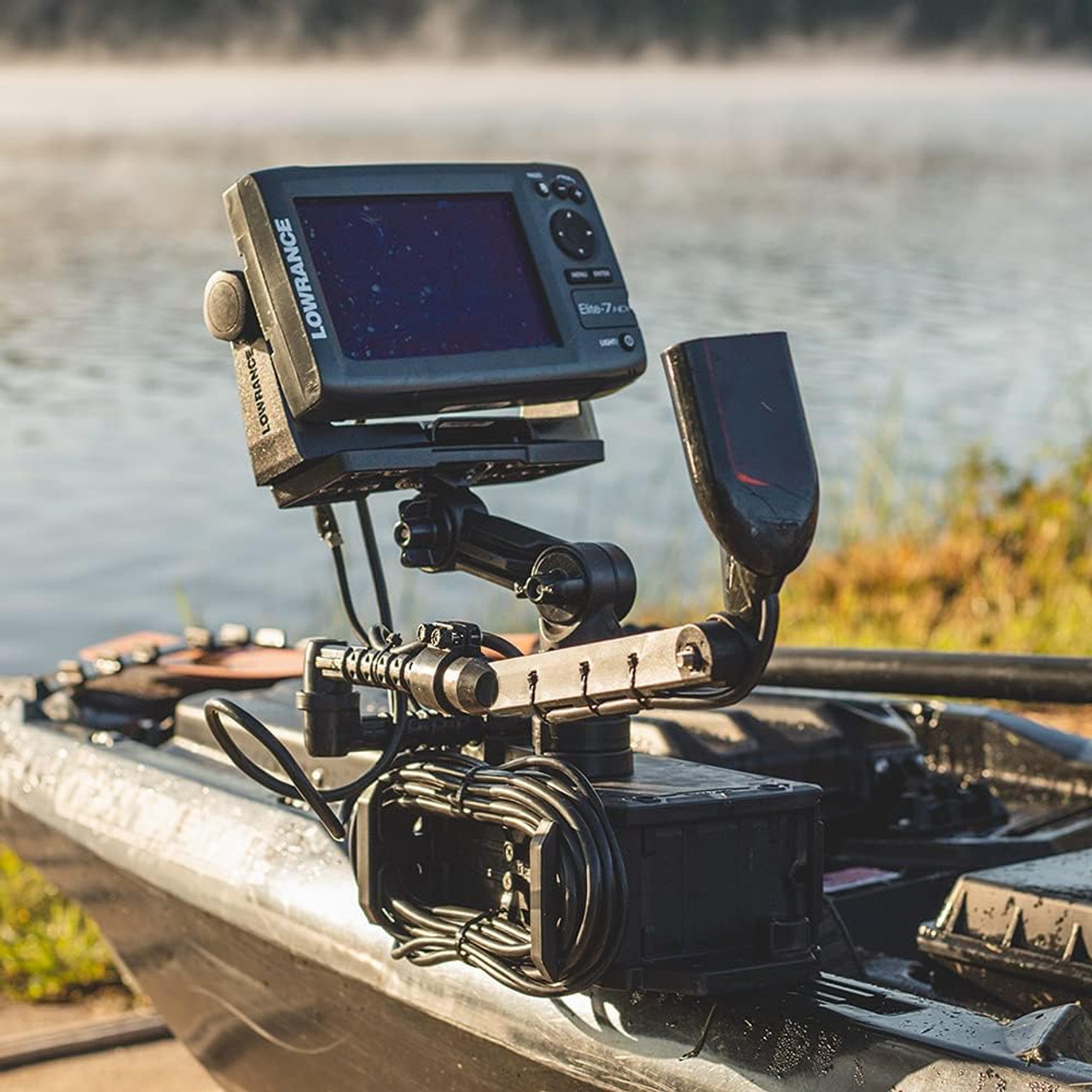 YakAttack Switchblade Transducer Deployment Arm, Black - FFP-1001