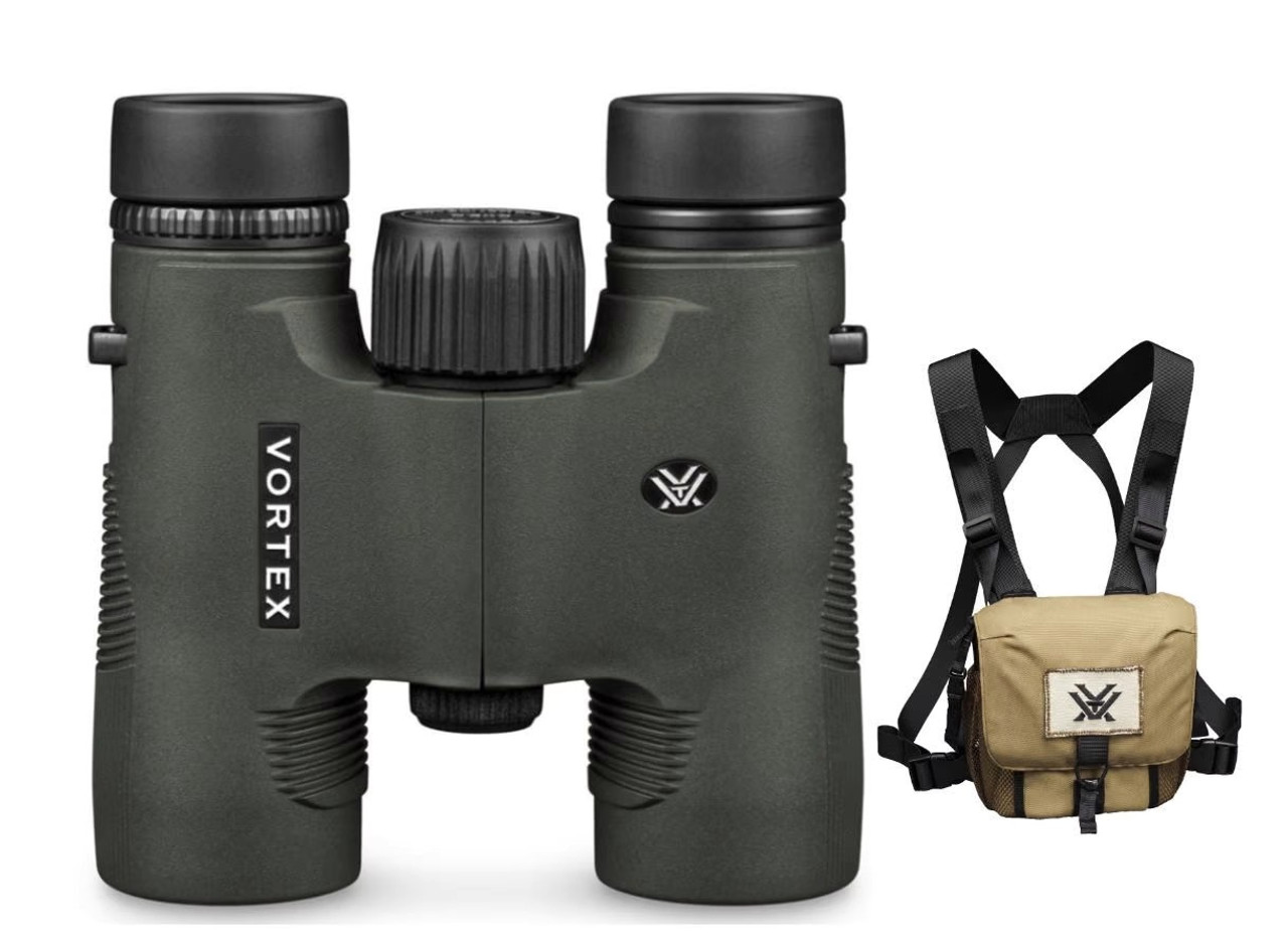 Vortex Optics Diamondback HD 8x28 Binoculars, Green - DB-210 Vortex Optics Diamondback HD 8x28 Binoculars, Green - DB-210
