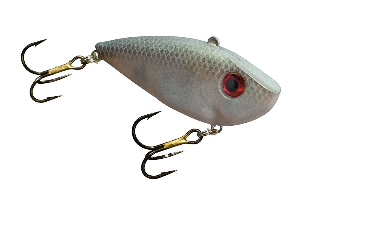 Strike King Red Eyed Shad, 1/4 Oz, Green Gizzard Shad - REYESD14-568