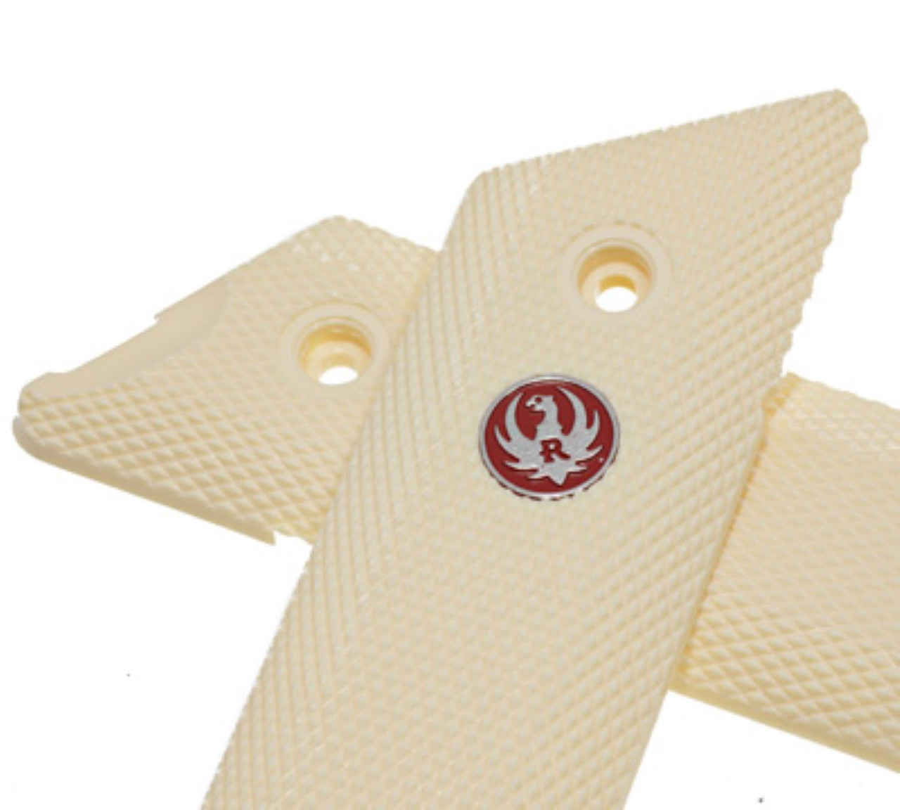 Ruger Mark III Mk 3 Simulated Ivory Grips and Grip Screws 19933