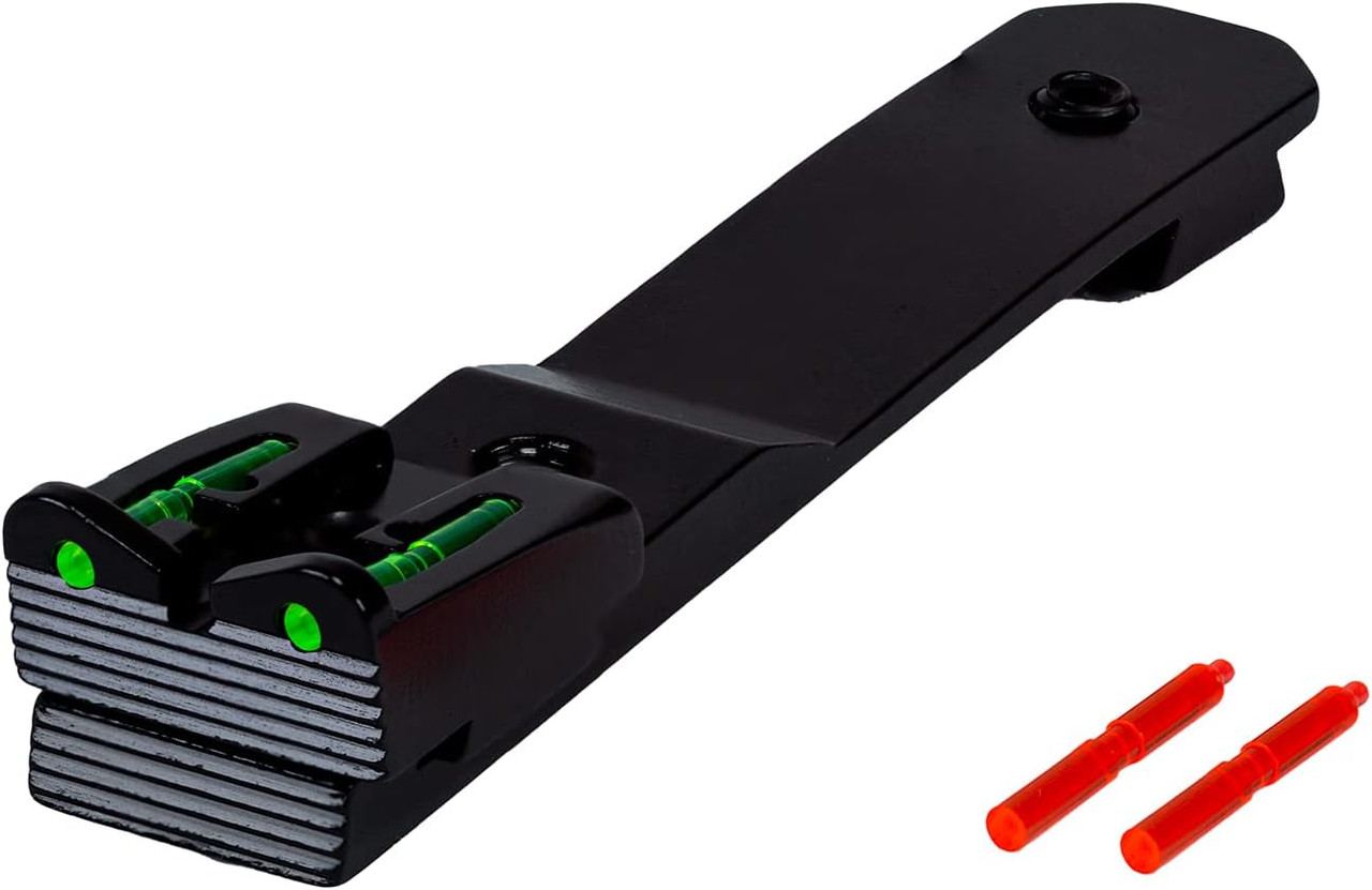 HiViz UNI2006 Fiber Optic Universal Rear Rifle Sight 3/8" Dovetail