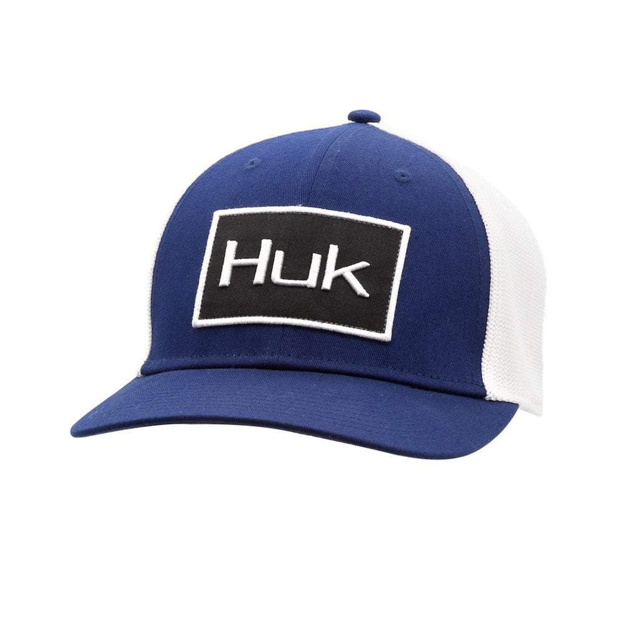 Huk Fishing Angler Sport Trucker Hat, Navy/White - H3000184-410-1