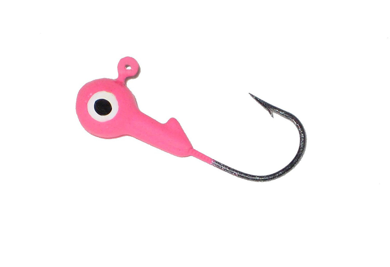 Strike King Mr. Crappie Jig Heads, 1/16 Oz, 8 Pack, Pink - MRCJH116-98