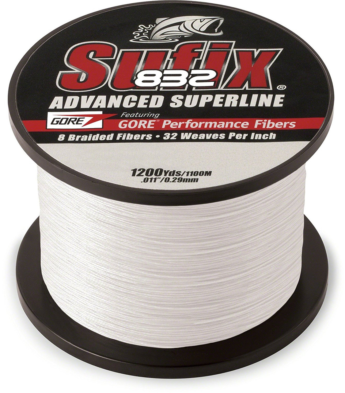 Sufix 832 Advanced Superline 40 Lb, 1200 Yards, Ghost White - 660-340GH