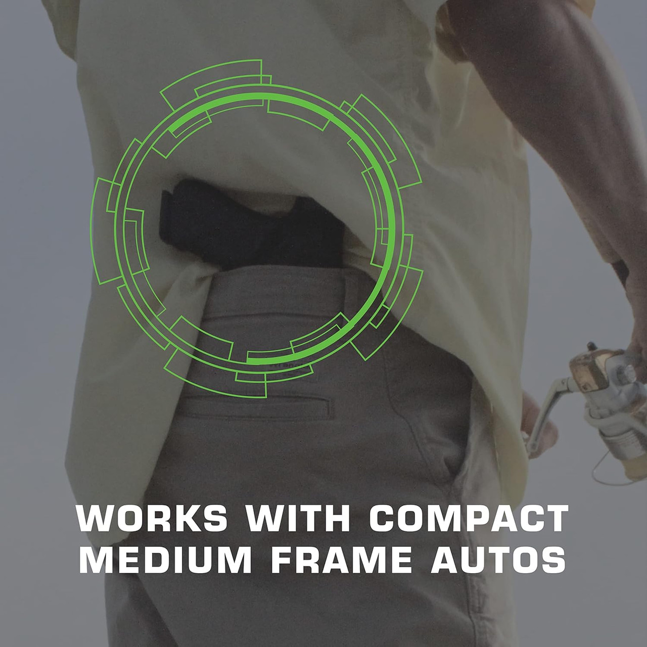 Sticky Holsters SM-5 Glock 42 Synthetic Rubber Black w/Green Logo