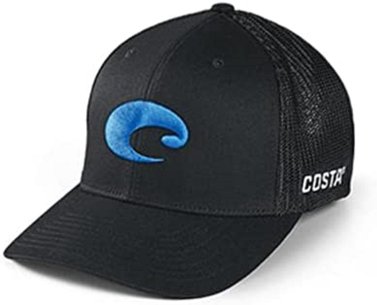 Costa Del Mar Flex Fit Logo Trucker Hat, Black - HA 140BLK