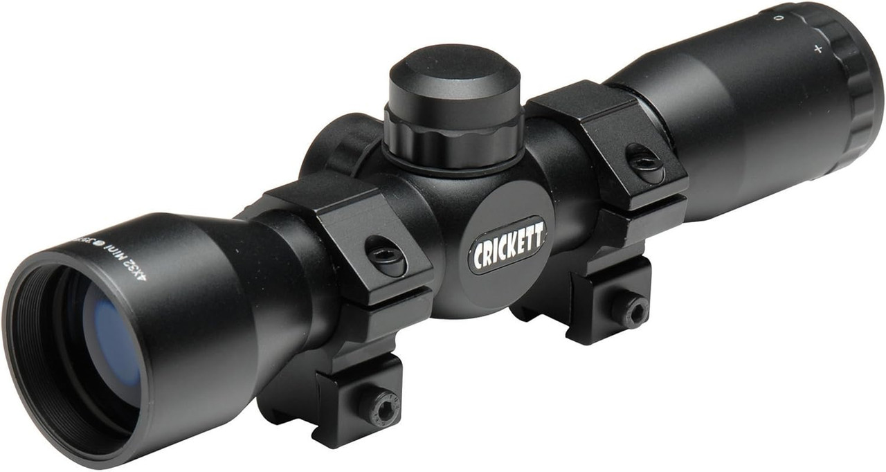 Crickett Scope 4x32mm Obj 32ft @ 100yds FOV 1" Tube Black Matte Mil-Dot