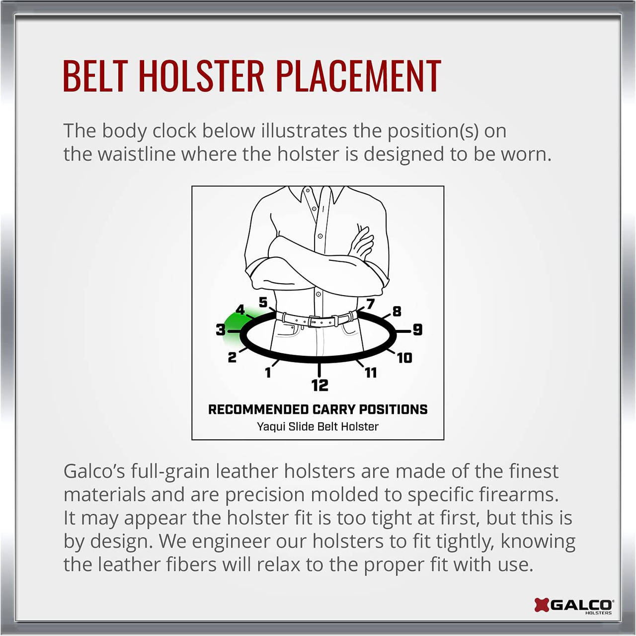 Galco Yaqui Slide Belt Holster 1911 380 9mm .40 Tan RH YAQ212