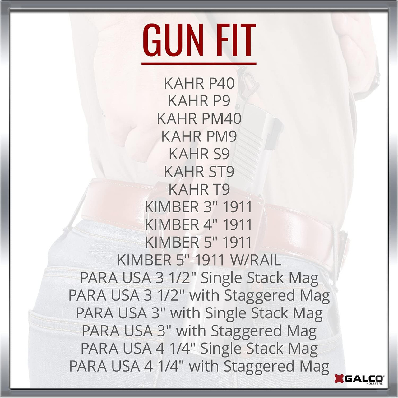 Galco Yaqui Slide Belt Holster 1911 380 9mm .40 Tan RH YAQ212