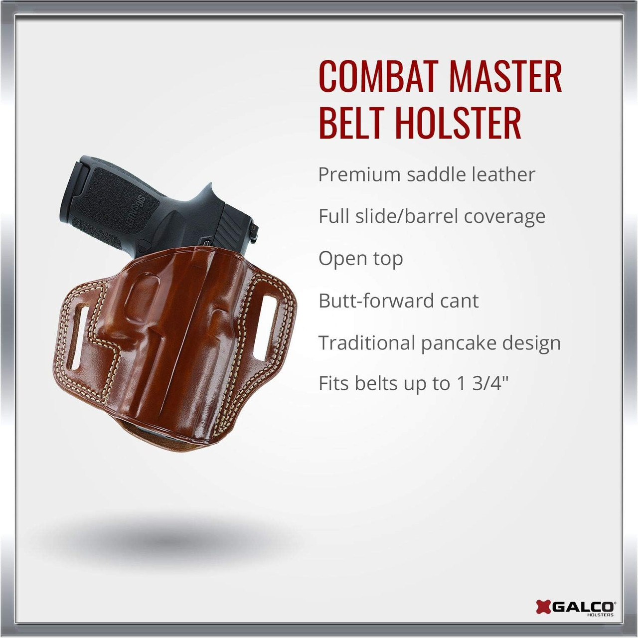 Galco Combat Master Belt Holster for Kimber Colt 1911 5" CM212