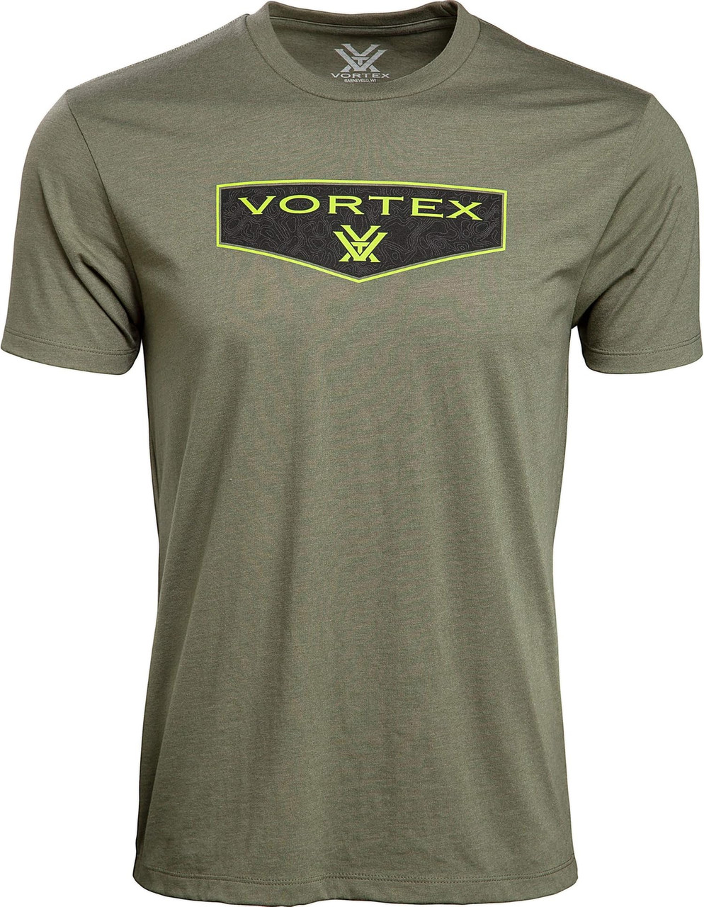 Vortex Optics Shield Short Sleeve T Shirt Military Heather Large