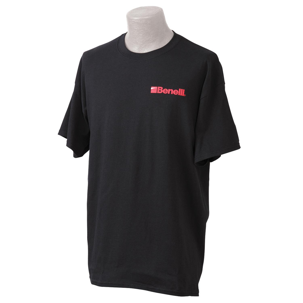 Benelli Short Sleeve Logo T Shirt Black Red Large 93002L