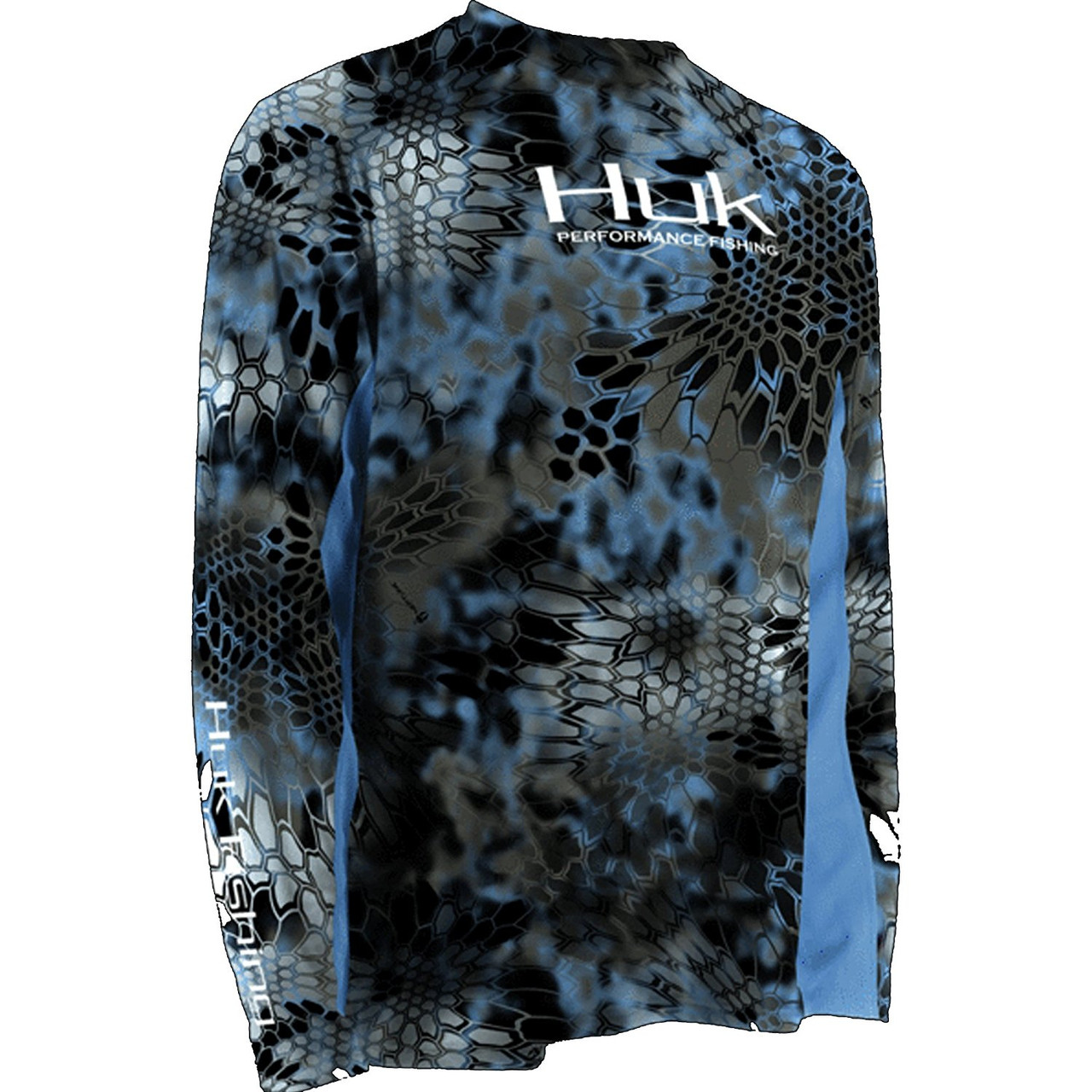 Huk Kryptek Icon Long Sleeve T Shirt, Neptune, 3XL - H1200023-NEP-3X