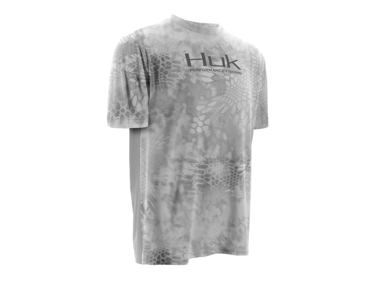 Huk Performance Fishing Kryptek ICON Short Sleeve Yeti Grey - Size Medium