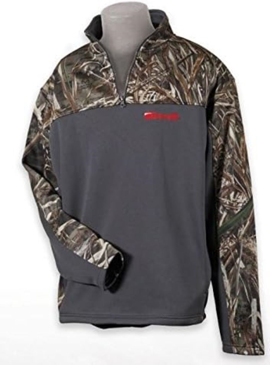 Benelli 1/4 Zip Pullover Charcoal and Camo XX Large