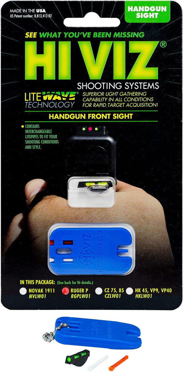 HiViz Ruger Interchangeable Litewave Front Handgun Sight RGPLW01 HiViz Ruger Interchangeable Litewave Front Handgun Sight RGPLW01