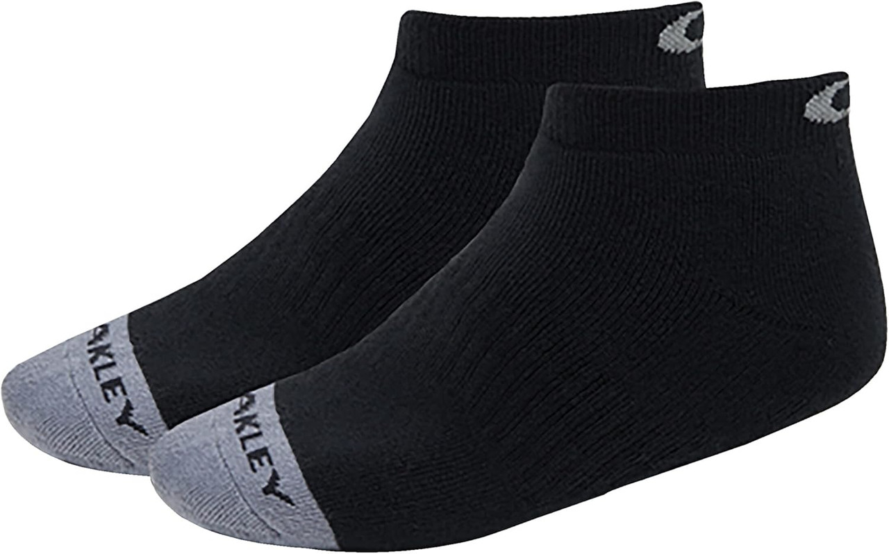 Oakley Black 5 Pack No Show Socks Cotton/Polyester Men's Large