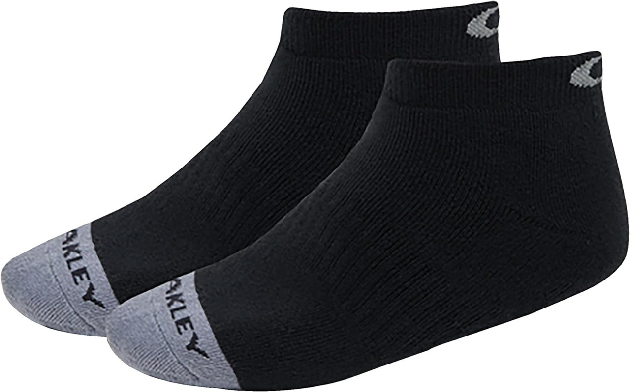 Oakley Black 5 Pack No Show Socks Cotton/Polyester Men's Medium
