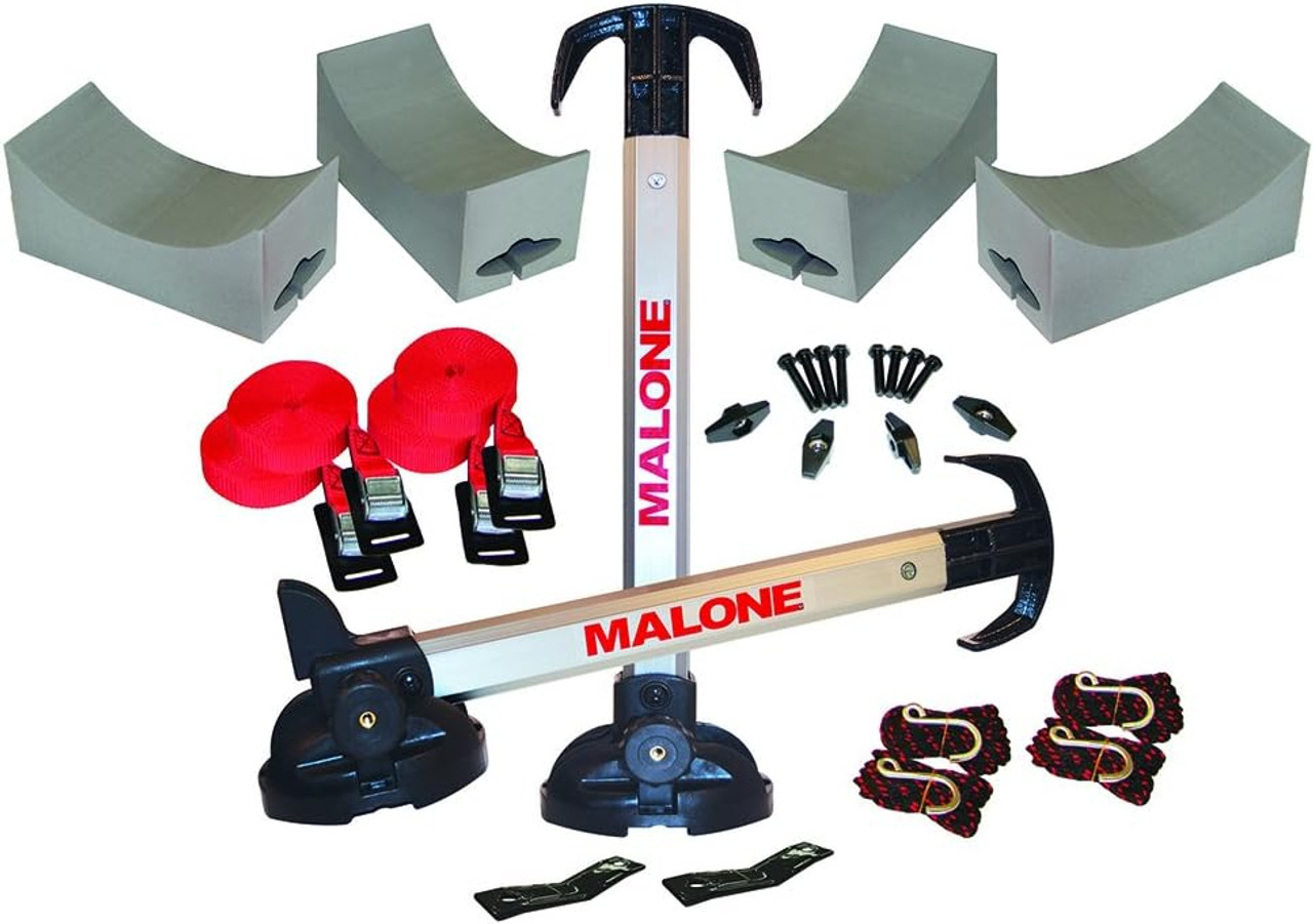 Malone Stax Pro2 Universal Car Rack Folding Dual Kayak Carrier - MPG115MD