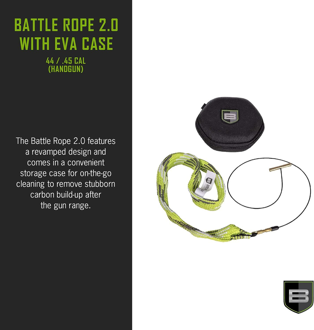 Breakthrough Battle Rope 2.0 Bore Snake Kit  .44/.45 Handgun - BR2.0-44/45HG