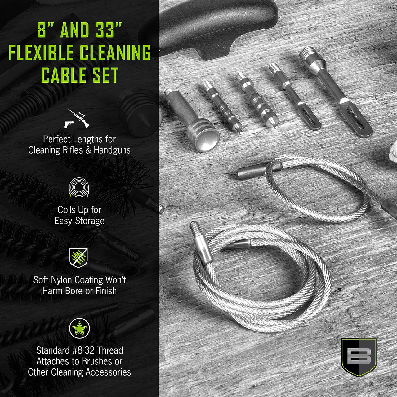 Breakthrough Clean Flexible Cleaning Cable Set (8" & 33") - BT-SCBT-SET