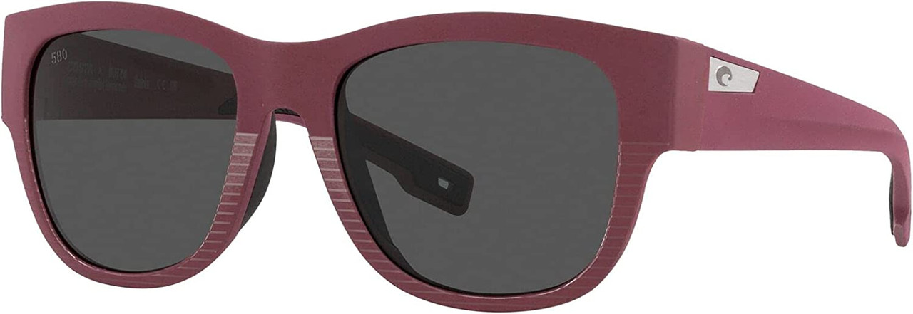 Costa Del Mar Women's Caleta Polarized Sunglasses Net Plum/Grey - 06S9084