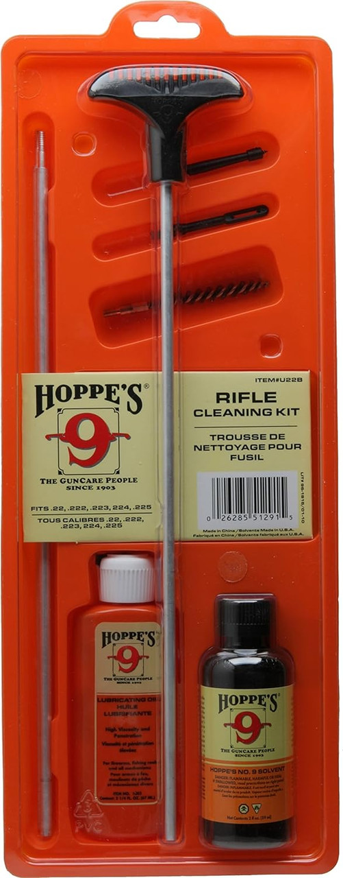 Hoppe's No. 9 Rifle Cleaning Kit .243-.257 (6-6.5mm) - U243B