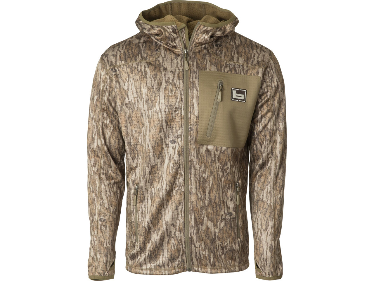 Banded Hooded Mid-Layer Fleece Pullover Bottomland XL - B1010061-BL-XL