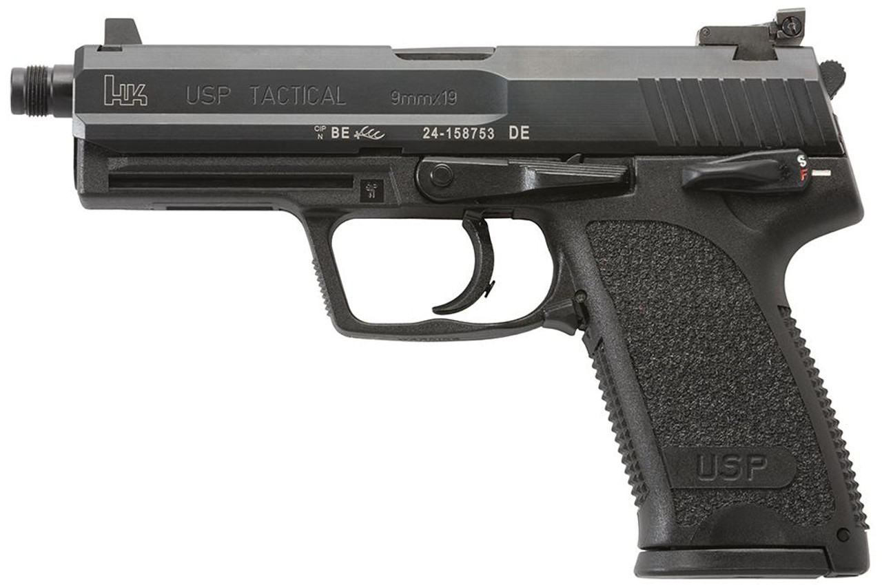 Heckler & Koch HK 81000347 USP Tactical V1 9mm 4.86" TB 15+1 Black