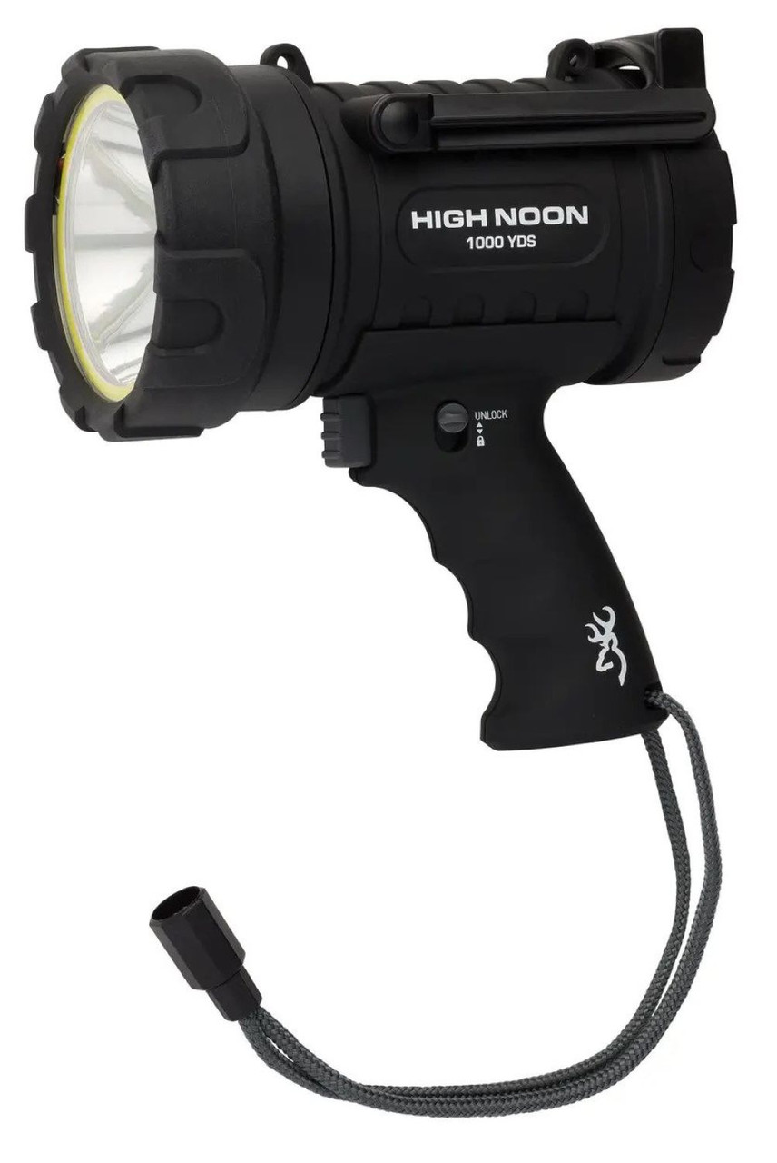 Browning High Noon Pro 1800L Rechargeable Spotlight With Wide Angle Beam Browning High Noon Pro 1800L Rechargeable Spotlight With Wide Angle Beam