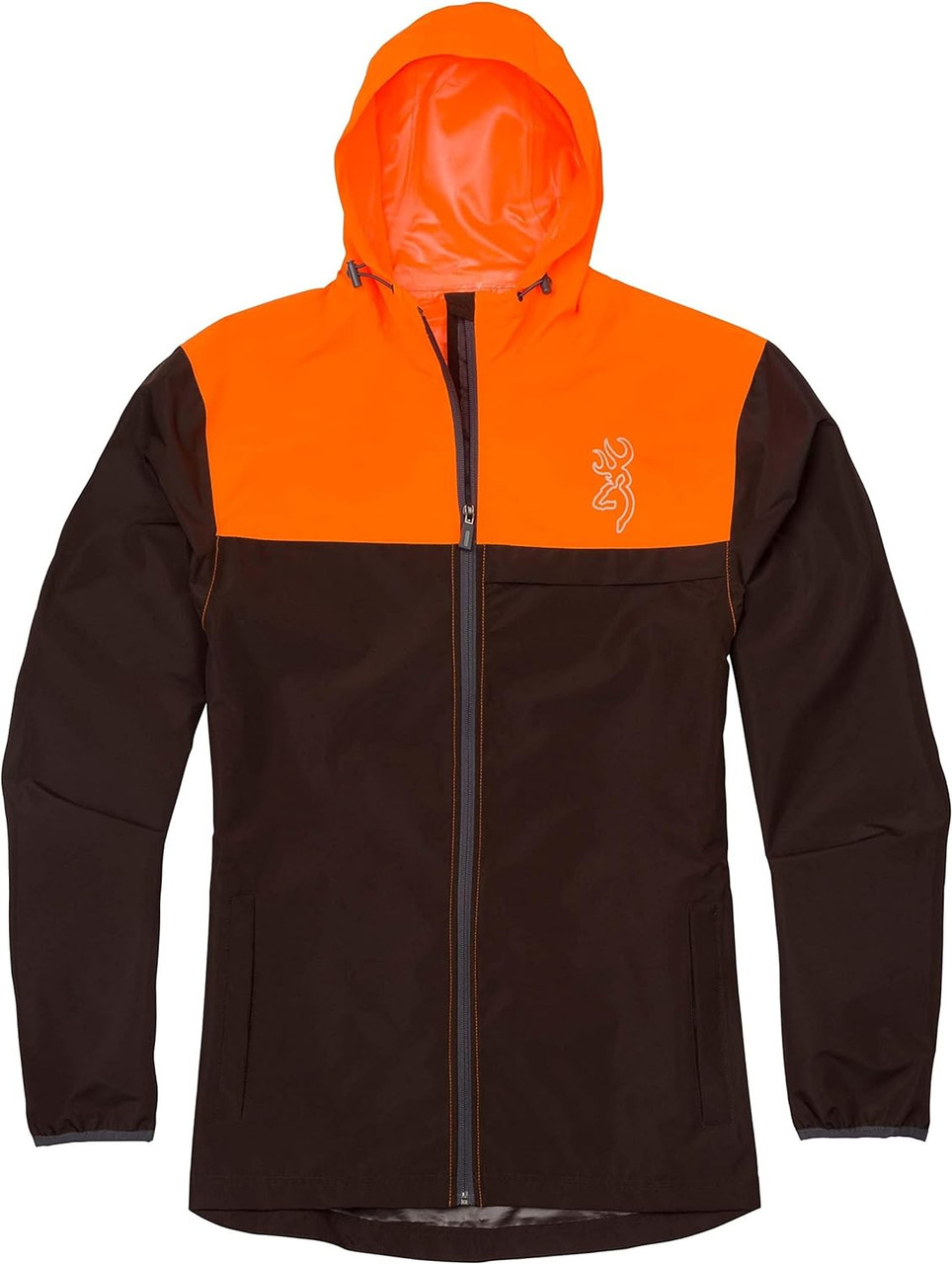 Browning CFS Rain Jacket Chocolate / Blaze Orange Medium - 3048887202