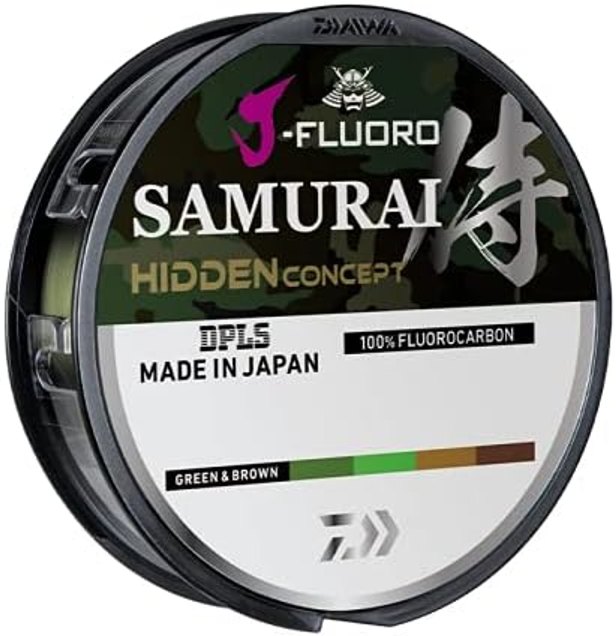 Daiwa J-Fluoro Samurai Hidden Concept Fluorocarbon Fishing Line 14Lb, 220Yd