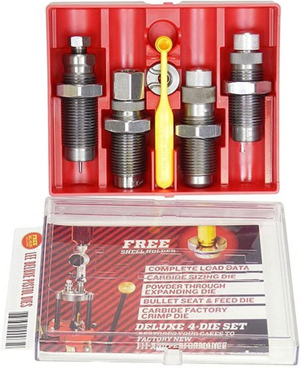 Lee Precision Deluxe 4-Die Pistol Reloading Set .40 S&W or 10mm - 90965 Lee Precision Deluxe 4-Die Pistol Reloading Set .40 S&W or 10mm - 90965