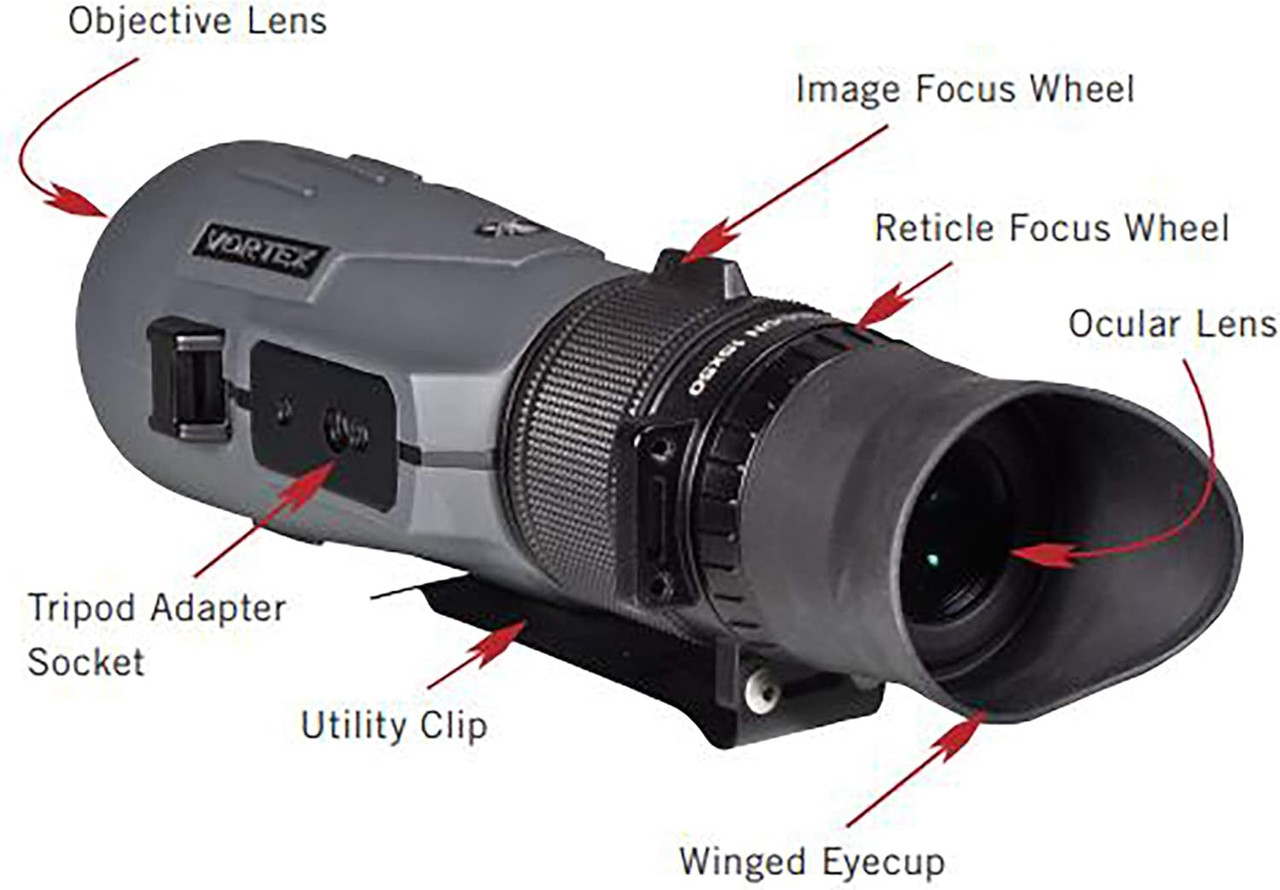 Vortex Optics Recon R/T 15x50 Tactical Scope Monocular - RT155