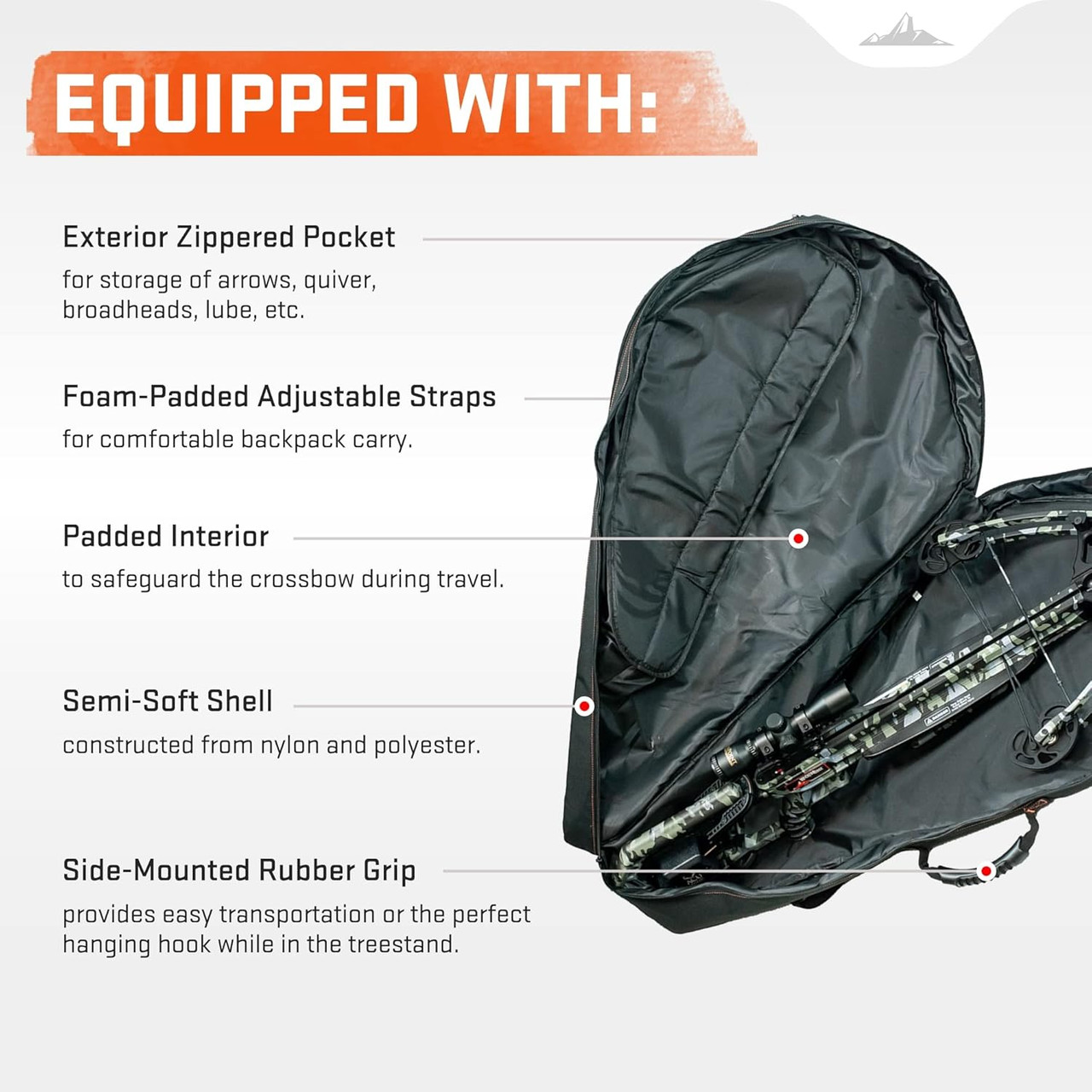 Wicked Ridge Crossbow Soft Case Backpack Black 38"