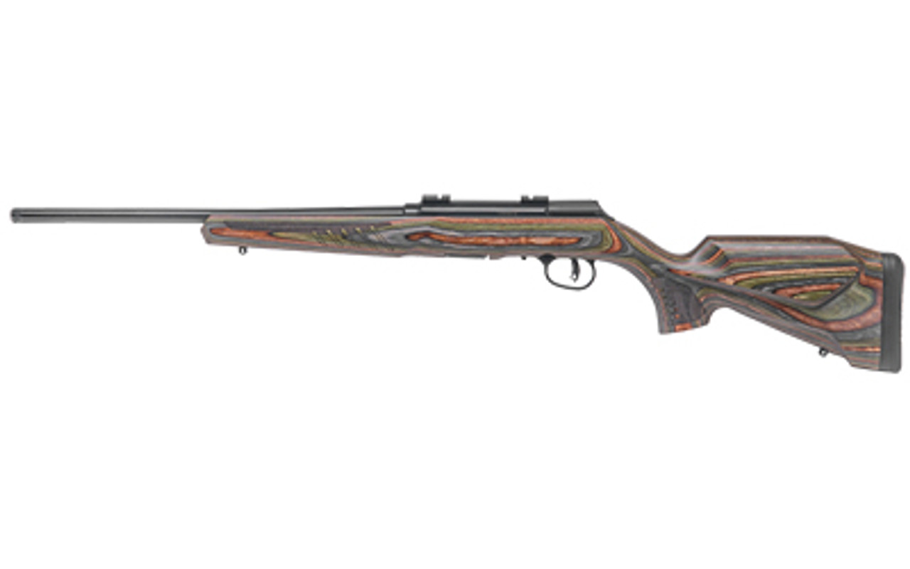 Savage Arms 47249 A22 22 LR 10+1 18" BBL Black Timber Hardwood Laminate