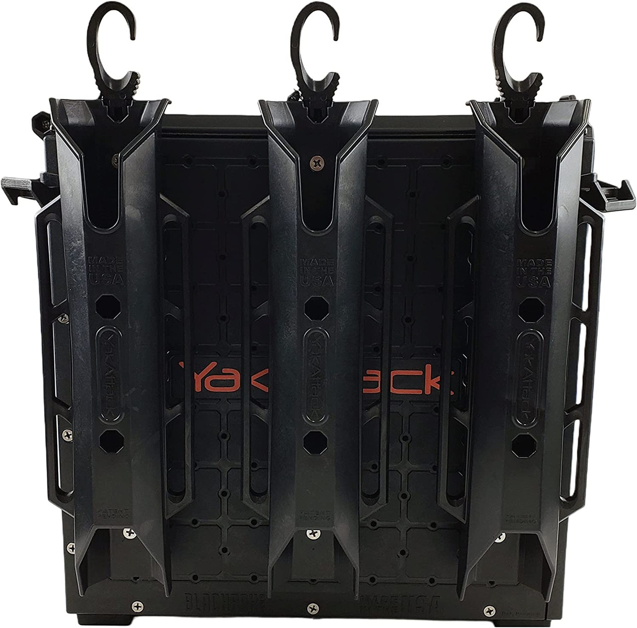 YakAttack BlackPro Kayak Crate 13"x13" Black Lid & 3 Hooks - BLP-PRO-13X13